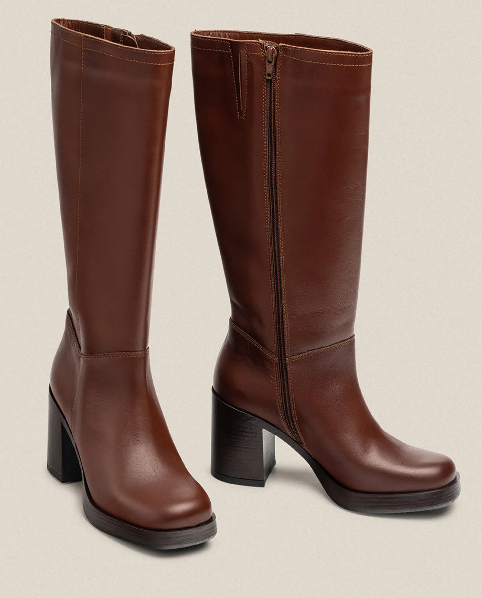 Botte à Talon KOLIN-008 Marron