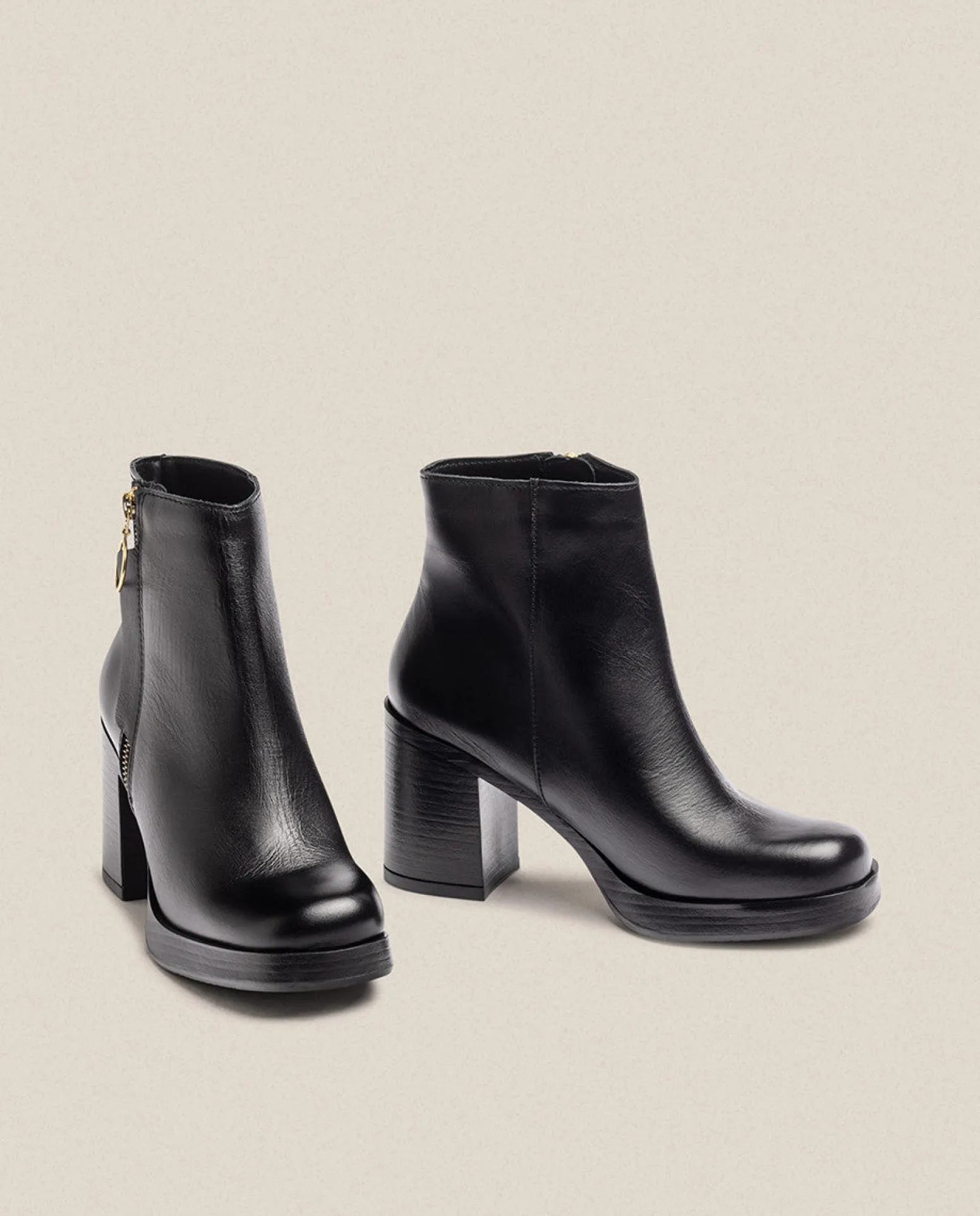Bottine à Talon KOLIN-007 Noir