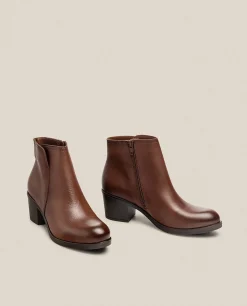 Bottine à Talon LILLE-016 Marron