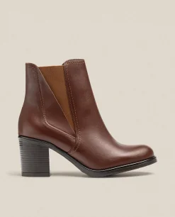 Bottine à Talon ORNE-002 Marron