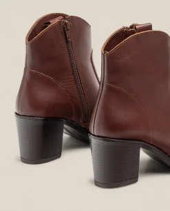 Bottine à Talon ORNE-003 Marron