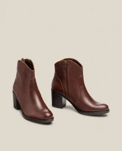 Bottine à Talon ORNE-003 Marron
