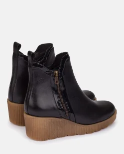 Bottine Compensée MADONA-002 Noir