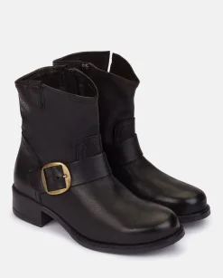 Bottine Plat MONS-001 Noir