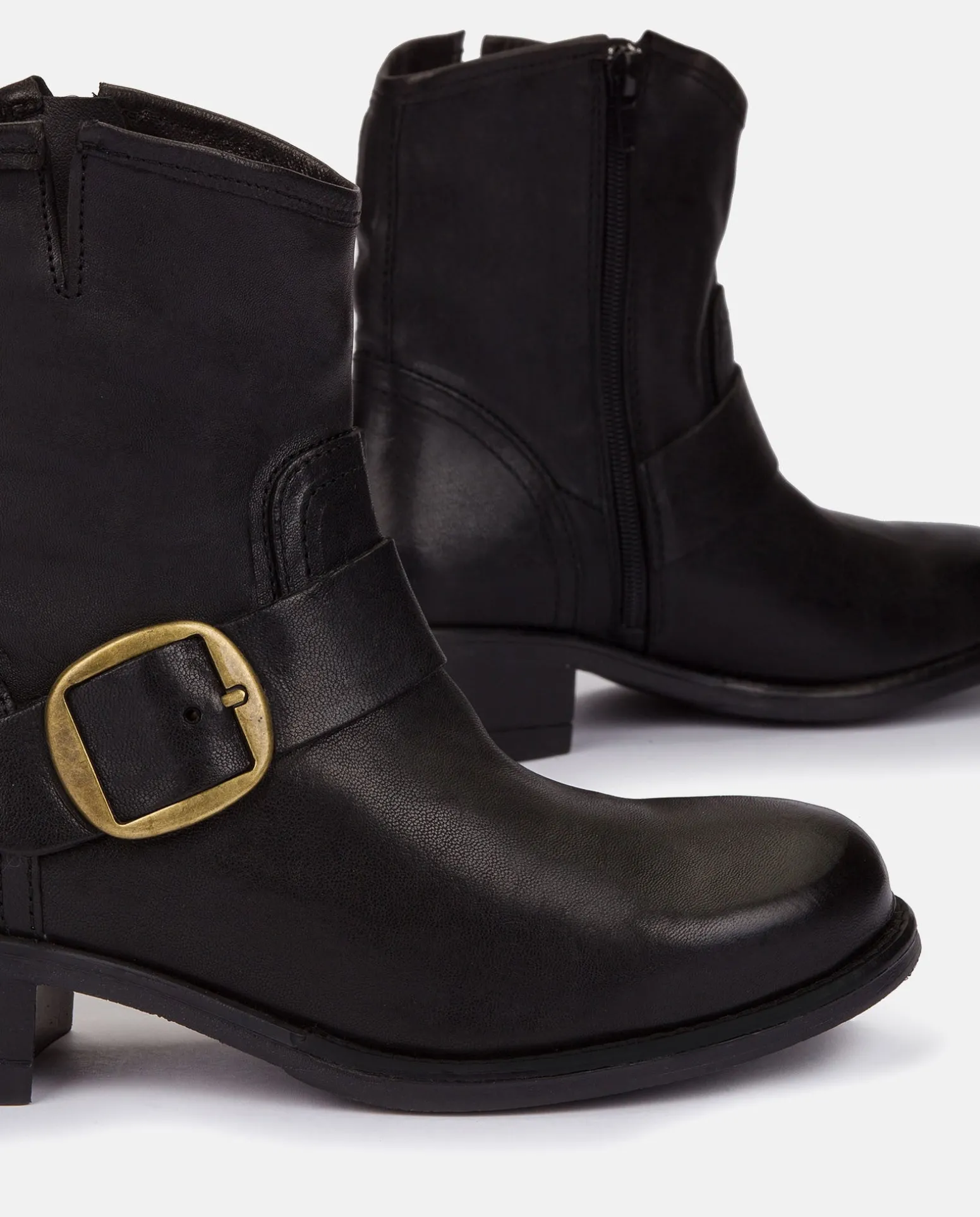 Bottine Plat MONS-001 Noir