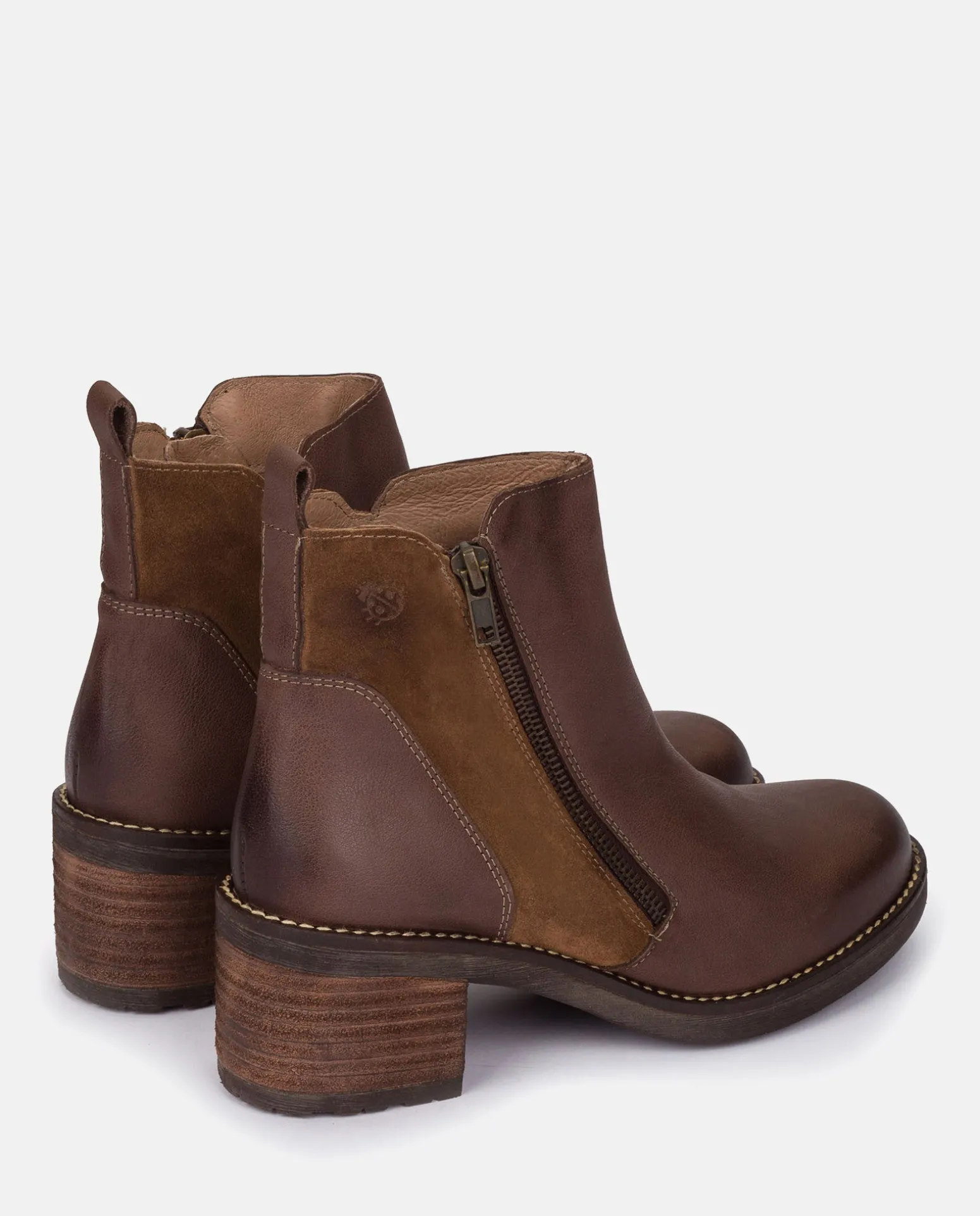 Bottines à Talon MESINA-002 Marron