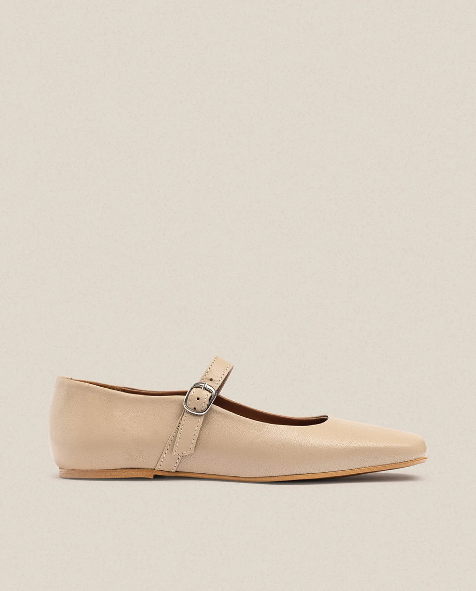 Chaussure Plate LENNA-001 Beige