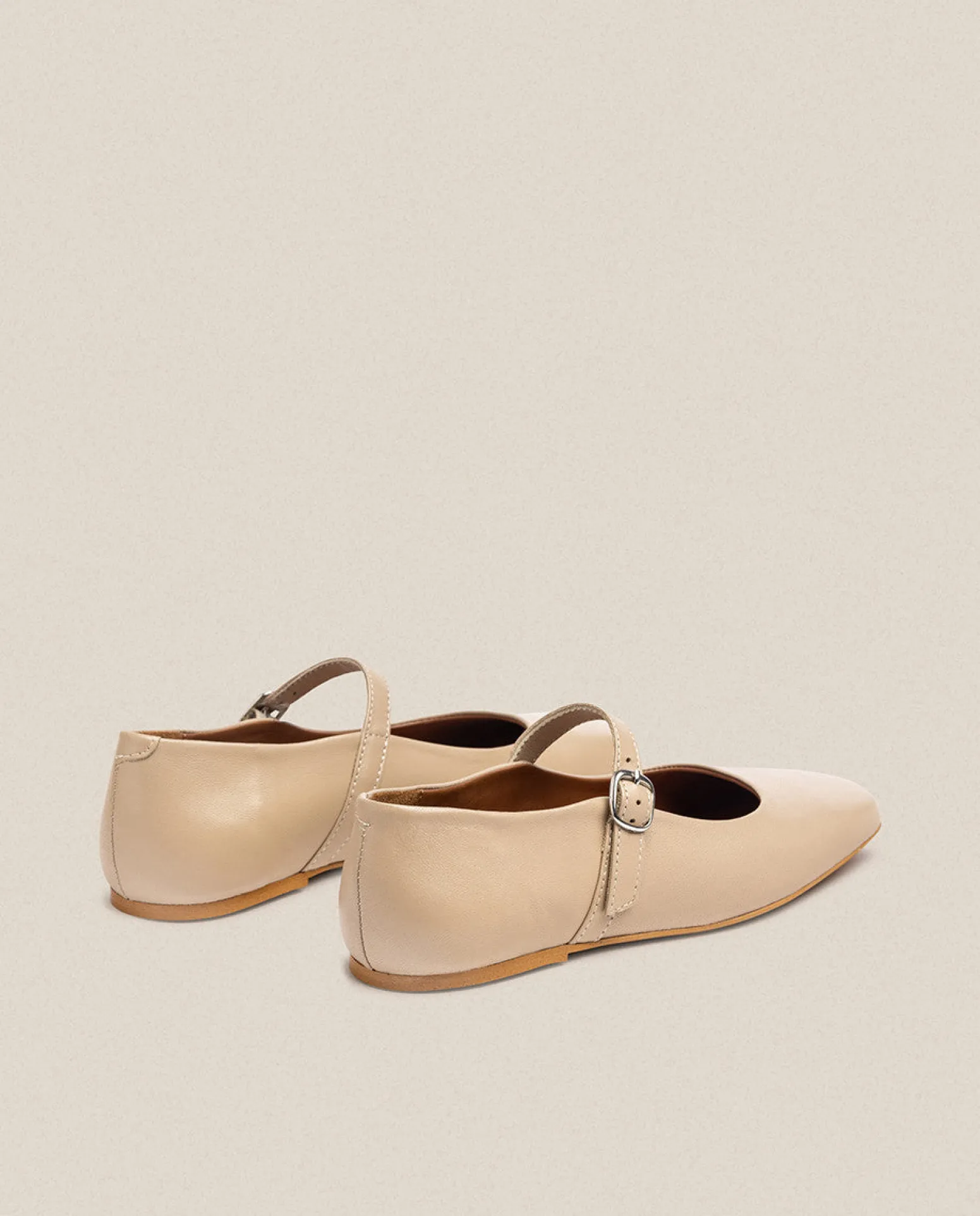 Chaussure Plate LENNA-001 Beige