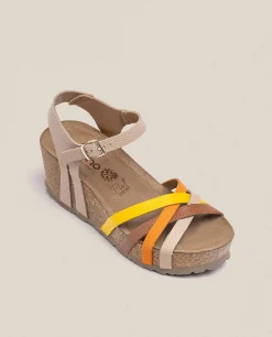 Sandale à Semelle Compensée BARI-302 Beige