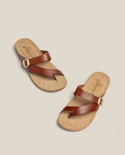 Sandale Plate Ibiza 013 Marron