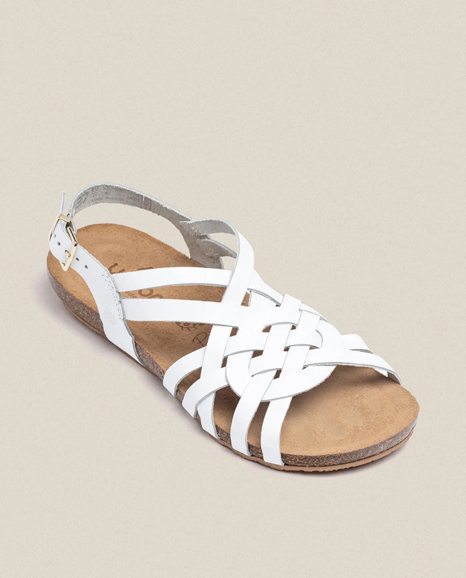 Sandale Plate IBIZA-175 Blanc
