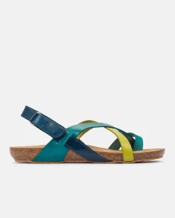 Sandale Plate IBIZA-718 Bleue