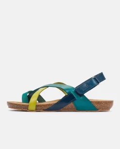 Sandale Plate IBIZA-718 Bleue