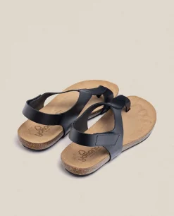 Sandale Plate IBIZA-174 Noir