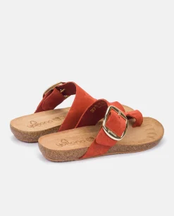 Sandale Plate IBIZA-205 Orange