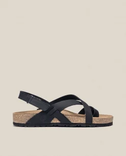 Sandale Plate JERBA-718 Noir