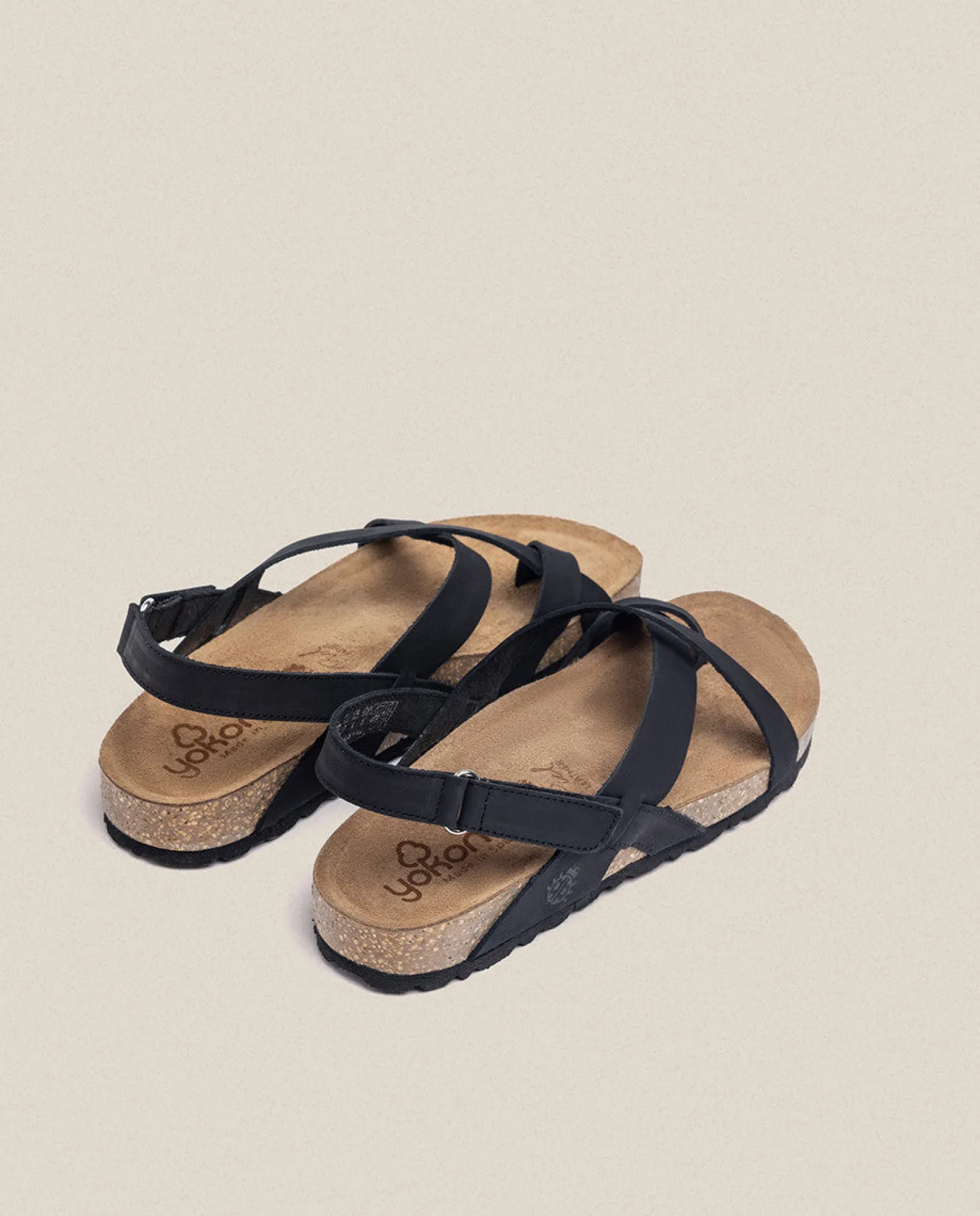 Sandale Plate JERBA-718 Noir