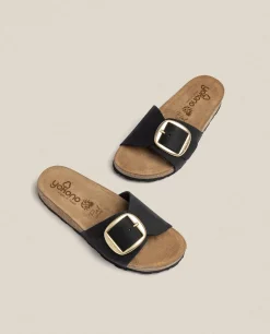 Sandale Plate JERBA-114 Noir