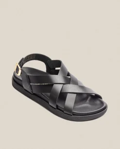Sandale Plate Morena 005 Noir