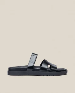 Sandale Plate MORENA-125 Noir