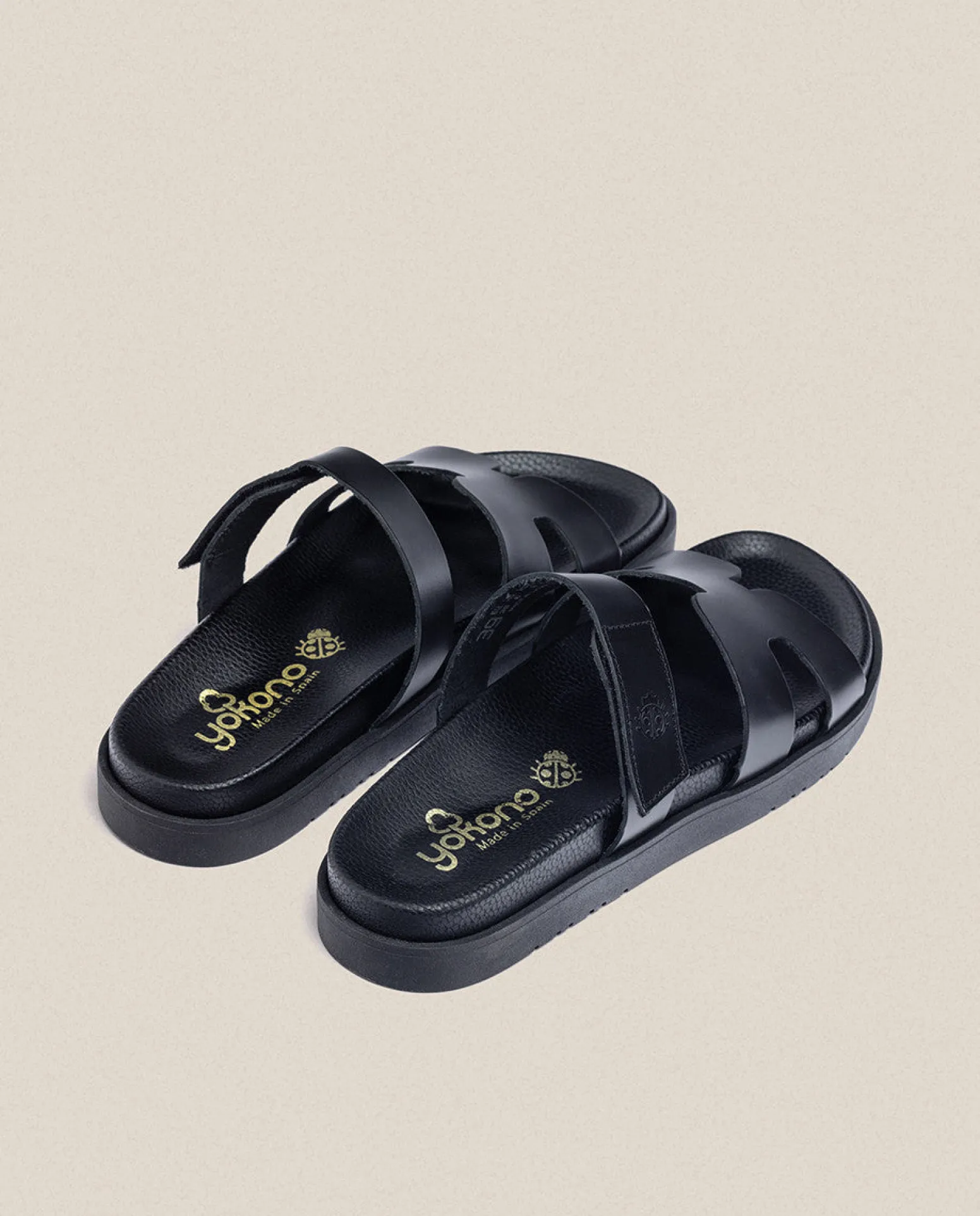 Sandale Plate MORENA-125 Noir