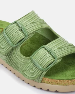 Sandale Plate NOJA-003 Verte