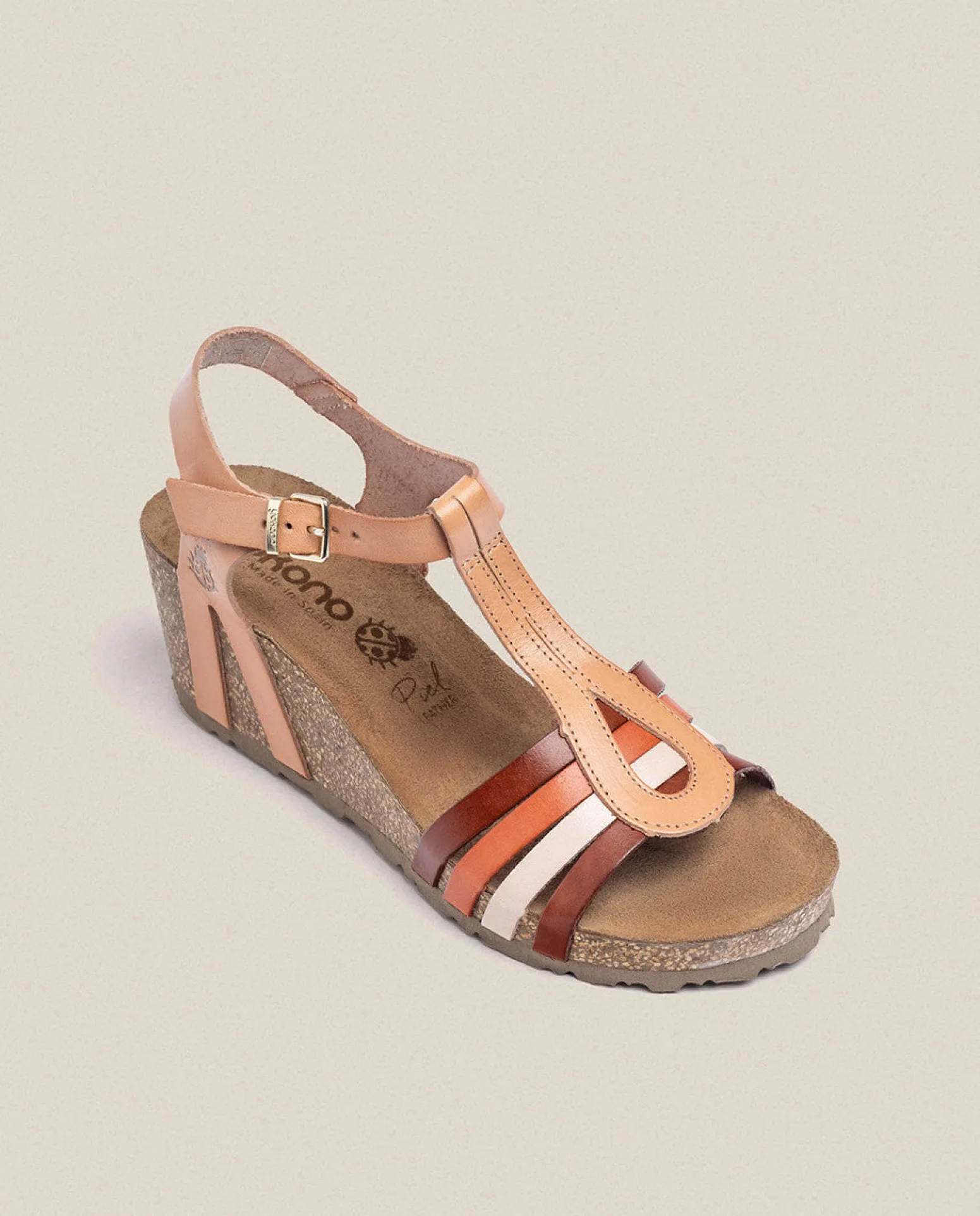 Sandales à Semelle Compensée CADIZ-301 Beige